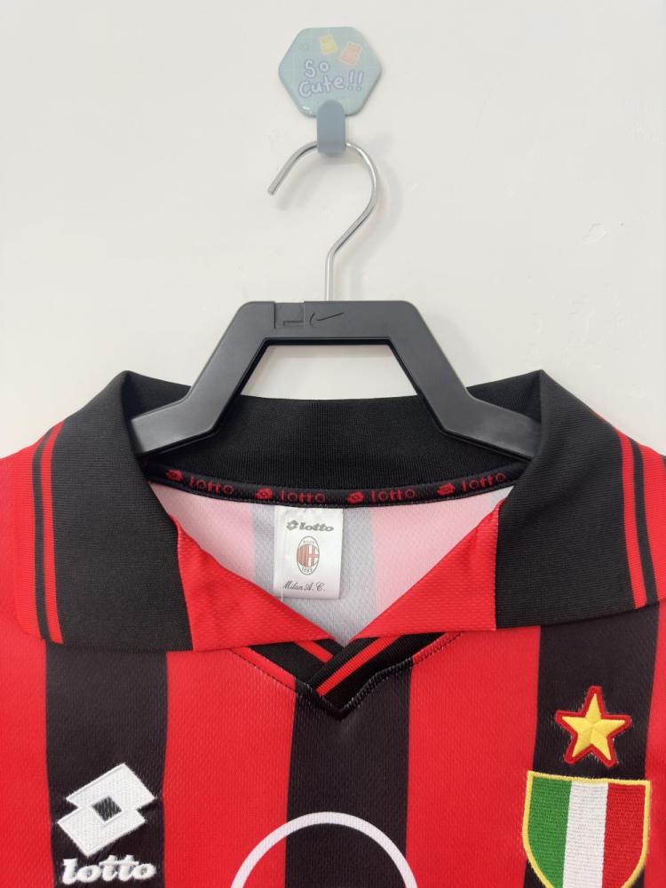 1996/1997 Retro AC Milan Home Football Shirt 1:1 Thai Quality