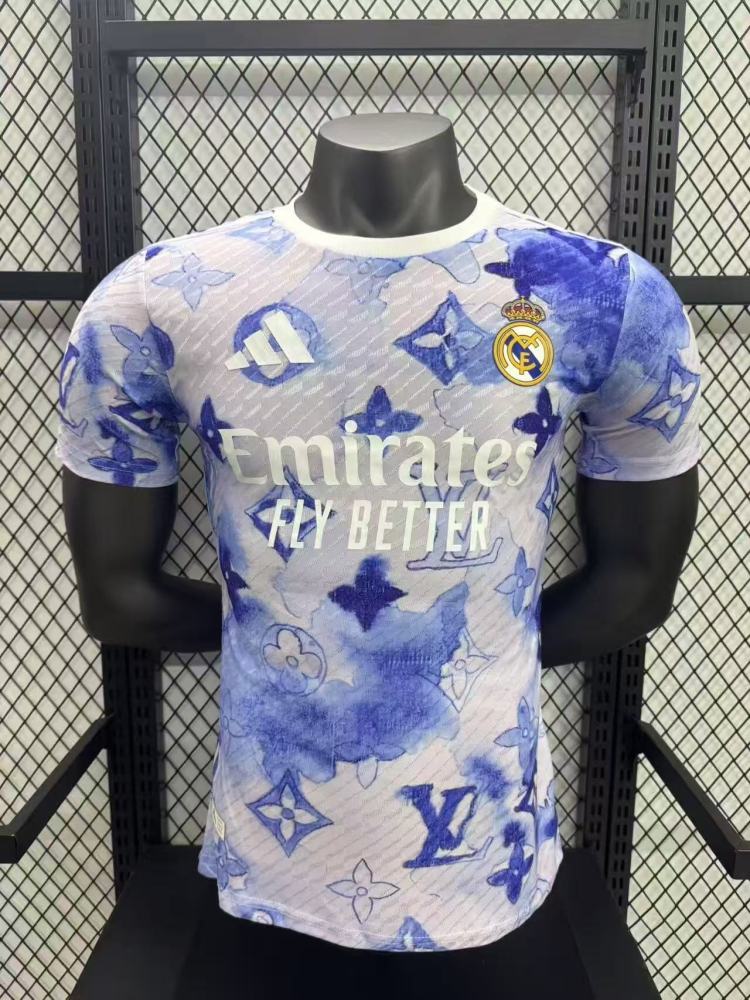 2025/2026 Player Version Real Madrid Lv Joint Edition Football Jersey 1:1 Thai quality