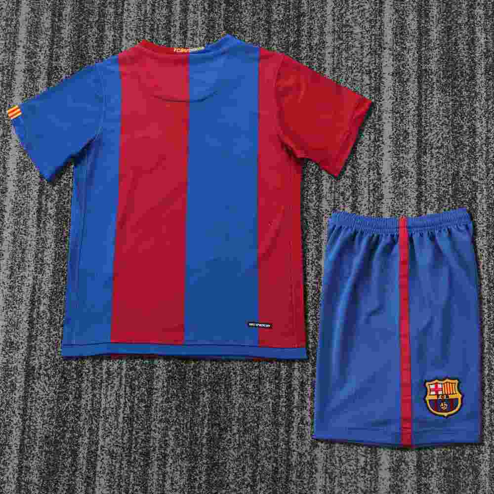 2006-2007 Retro Barcelona Home Football Shirt 1:1 Thai Quality Kids Size