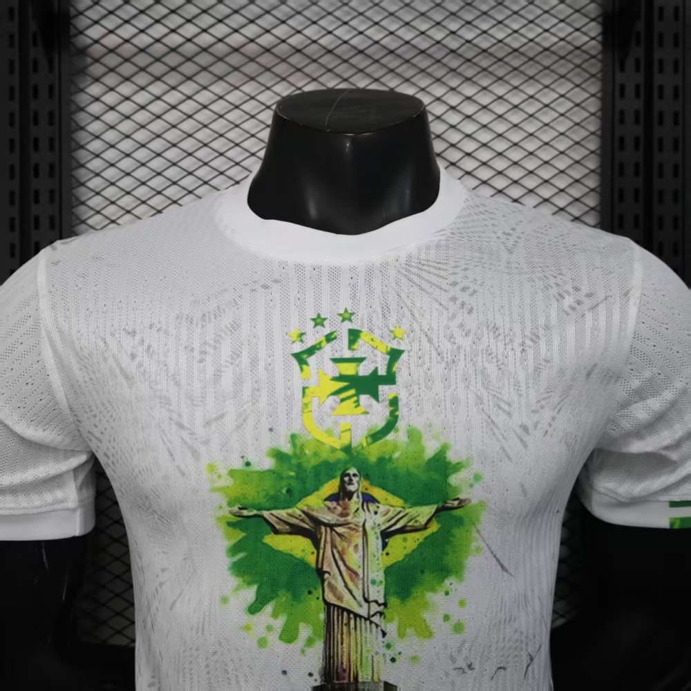 2025/2026 Player Version Brazil Jesus Special Edition white Football Jersey 1:1 Thai Quality