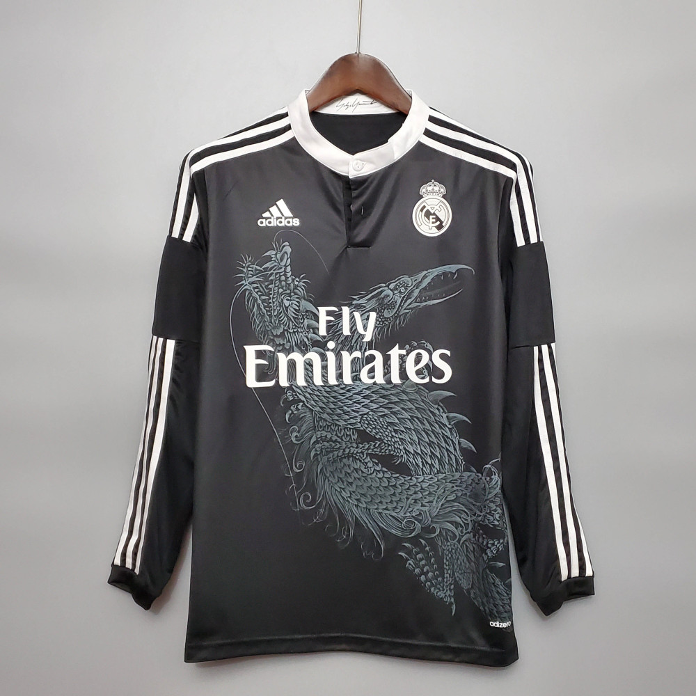 2014/2015 Retro Long Sleeve Real Madrid Third Away 1:1 Thai Quality
