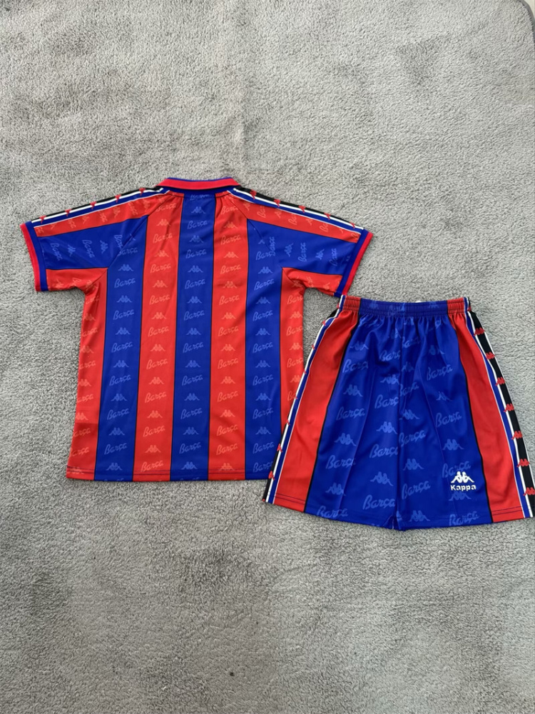 1996/1997 Retro Barcelona Home Football Shirt 1:1 Thai Quality Kids Size