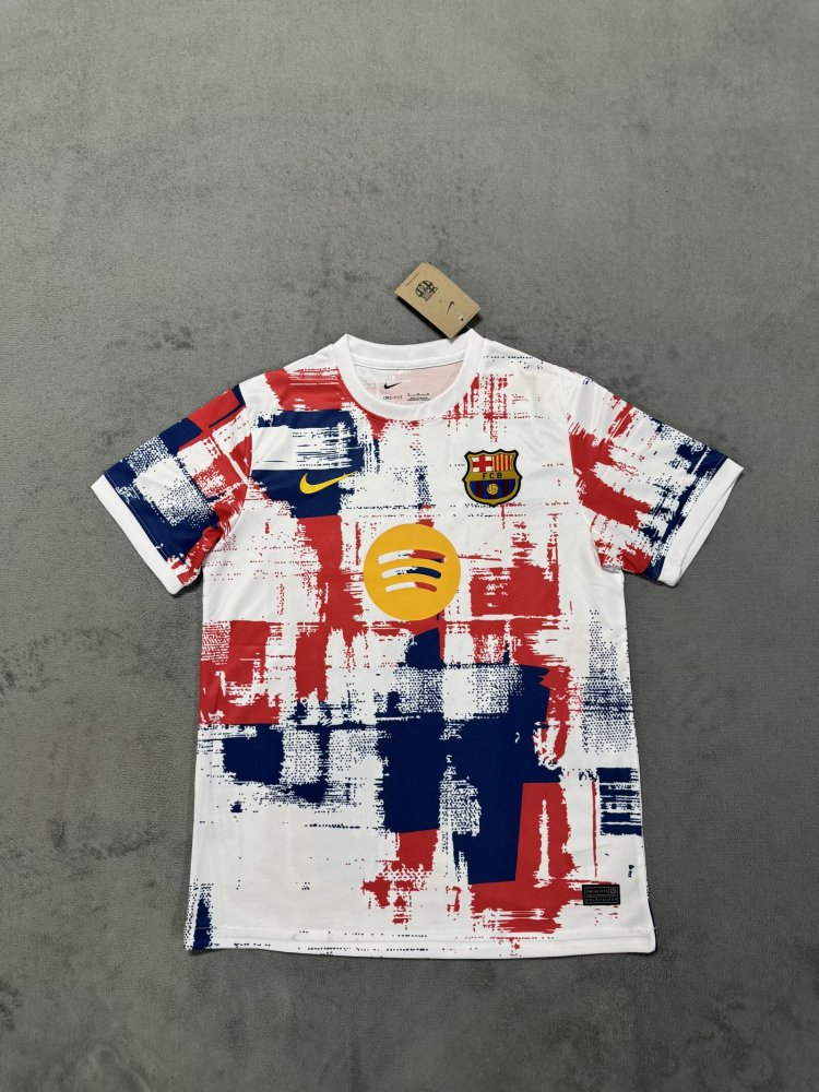 2025/2026 Barcelona Special Edition Blue-white-Red Football Jersey 1:1 Thai Quality