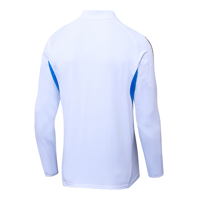 2025/2026 Manchester United Half-Pull Training Suit White Football Shirt 1:1 Thai Quality Set