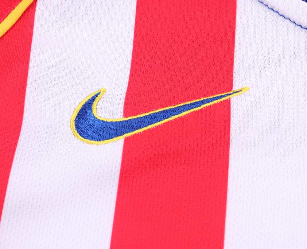 2004-2005 Retro Long Sleeve Atletico Madrid Home Football Jersey 1:1 Thai Quality Kids Size