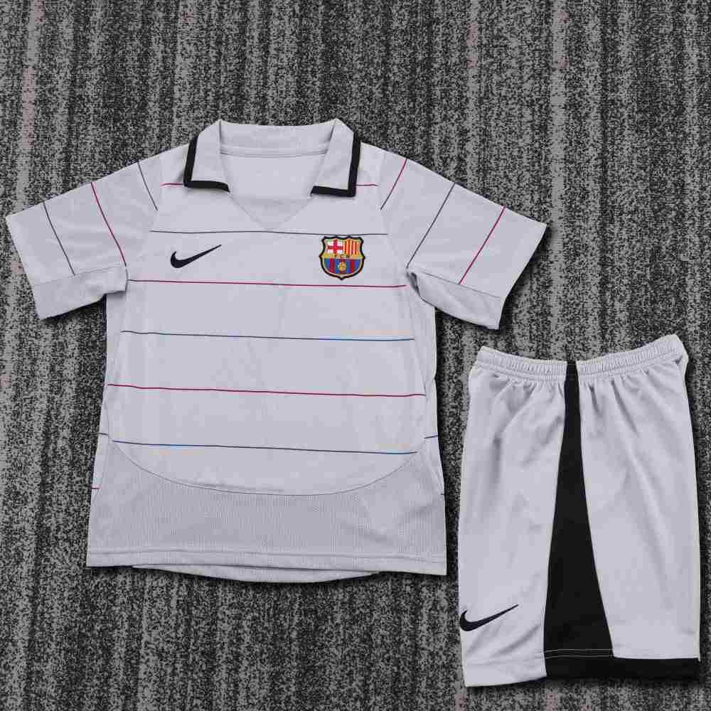 2003-2004 Retro Barcelona Away Football Shirt 1:1 Thai Quality Kids Size