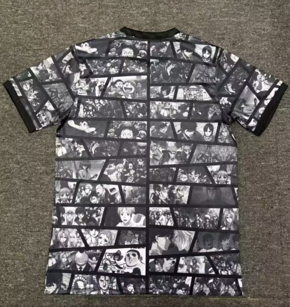 2024/2025 Japan Grey Black Anime Football Jersey 1:1 Thai Quality