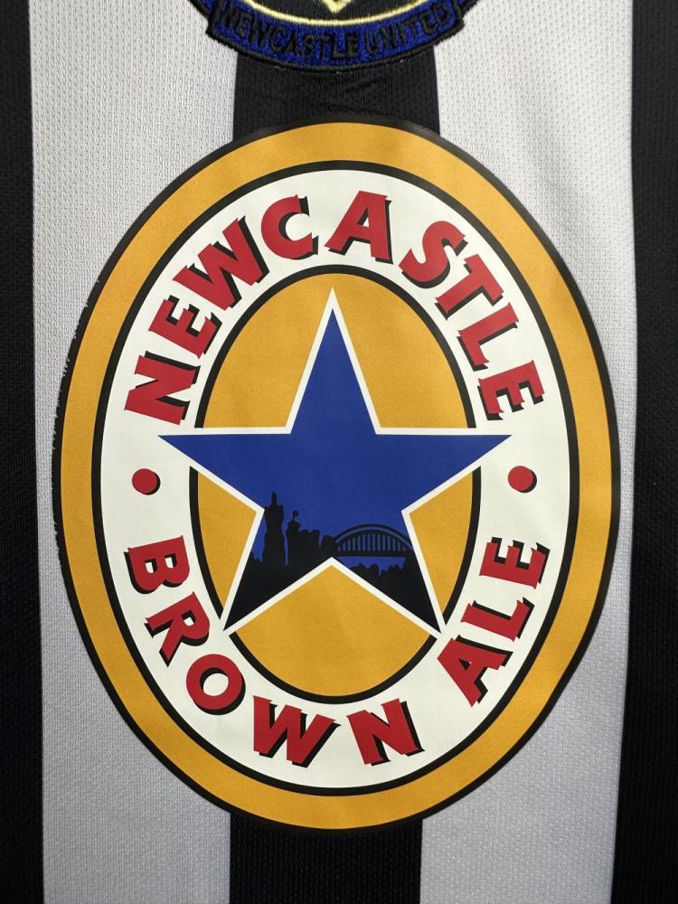 1997-1999 Retro Long Sleeve Newcastle United Home Soccer Jersey 1:1 Thai Quality