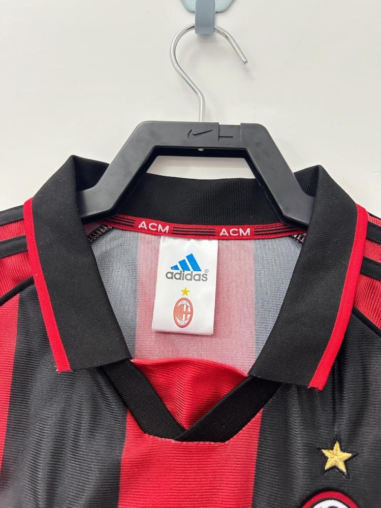 1998-1999 Retro AC Milan Third Home Football Shirt 1:1 Thai Quality
