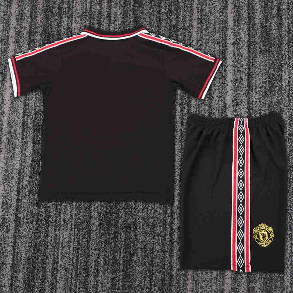 1998-1999 Retro Manchester United Away Football Shirt 1:1 Thai Quality Kids Size