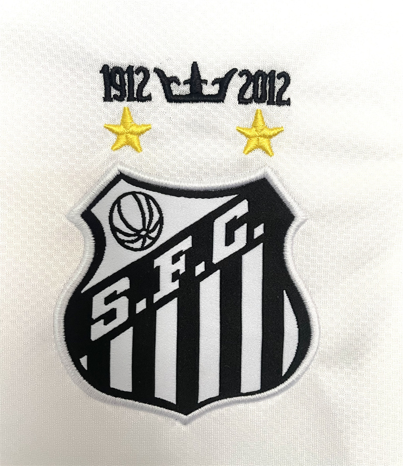 2012 Retro Long Sleeve Santos Home Soccer Jersey 1:1 Thai Quality