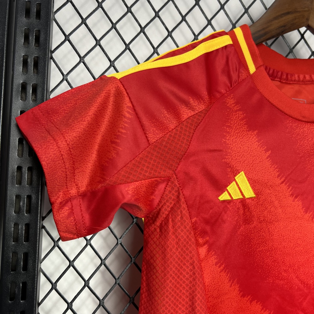 2024 Spain Home Football Shirt 1:1 Thai Quality Kids Size