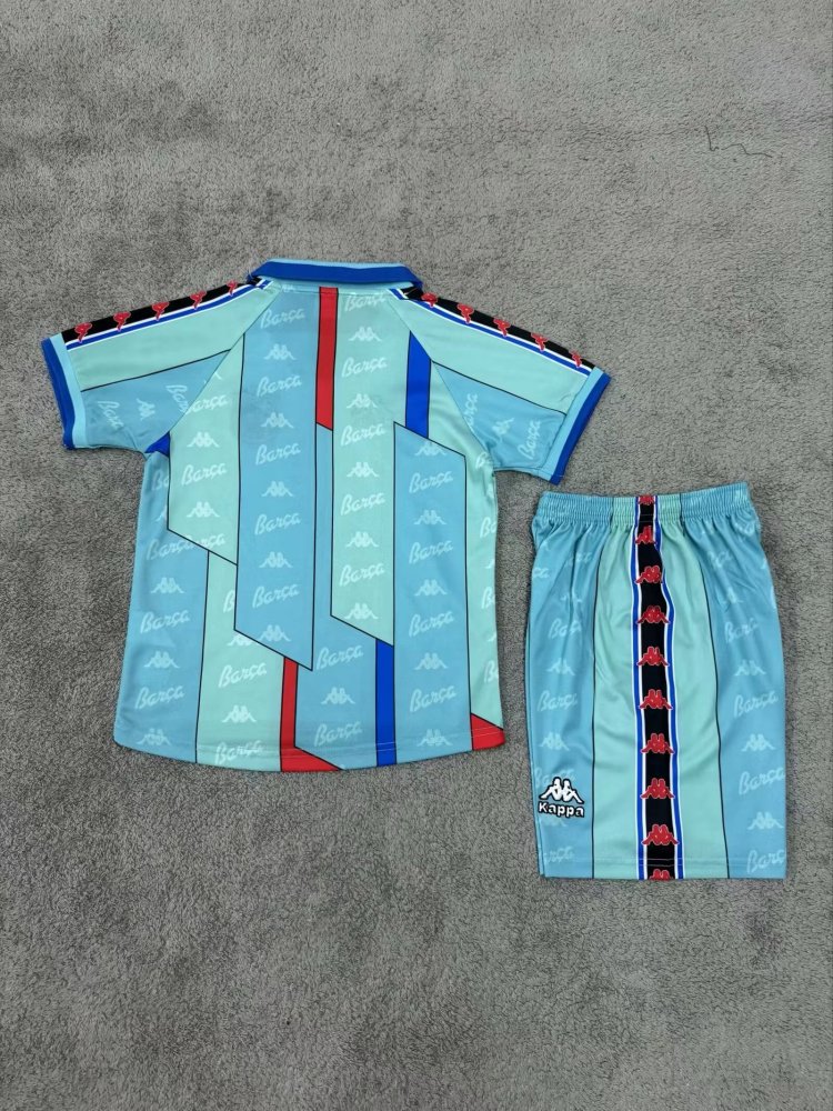 1996/1997 Retro Barcelona Away Football Shirt 1:1 Thai Quality Kids Size