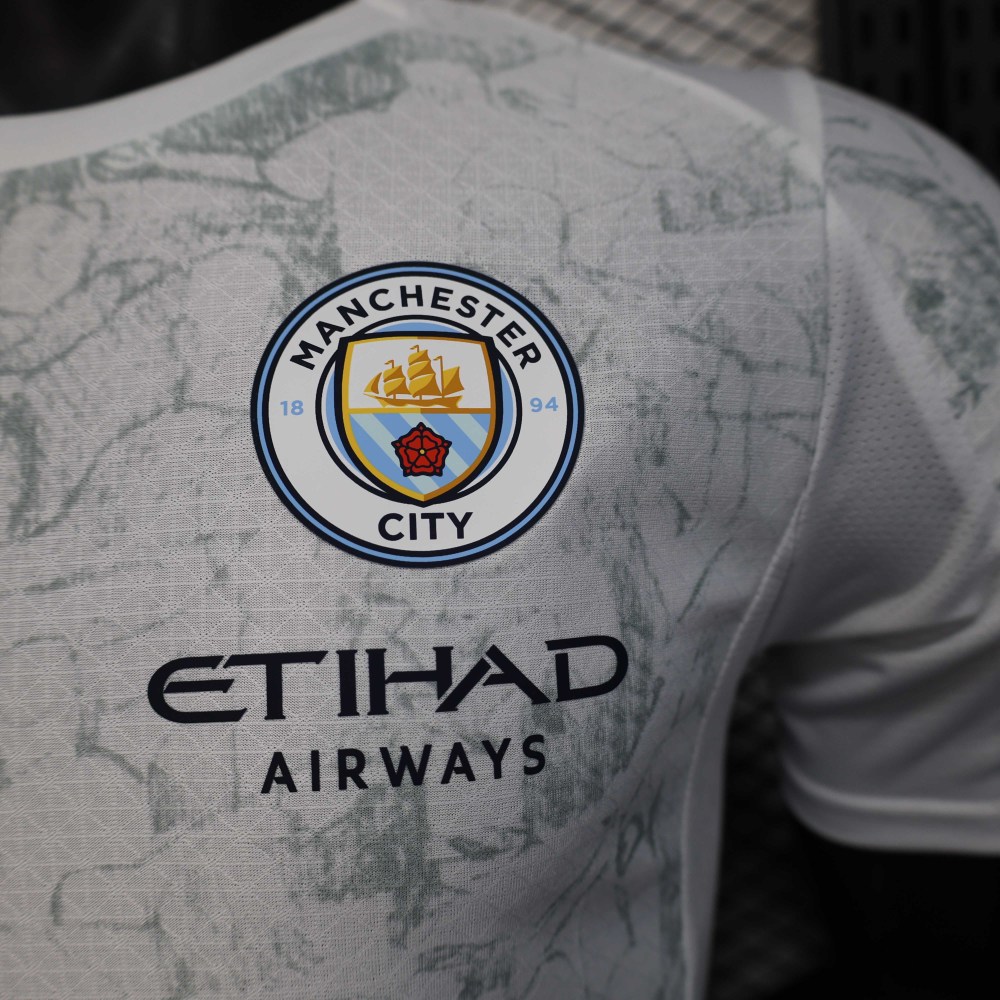 2025/2026 Player Version Manchester City KidSuper Joint Edition White Football Shirt 1:1 Thai Quality