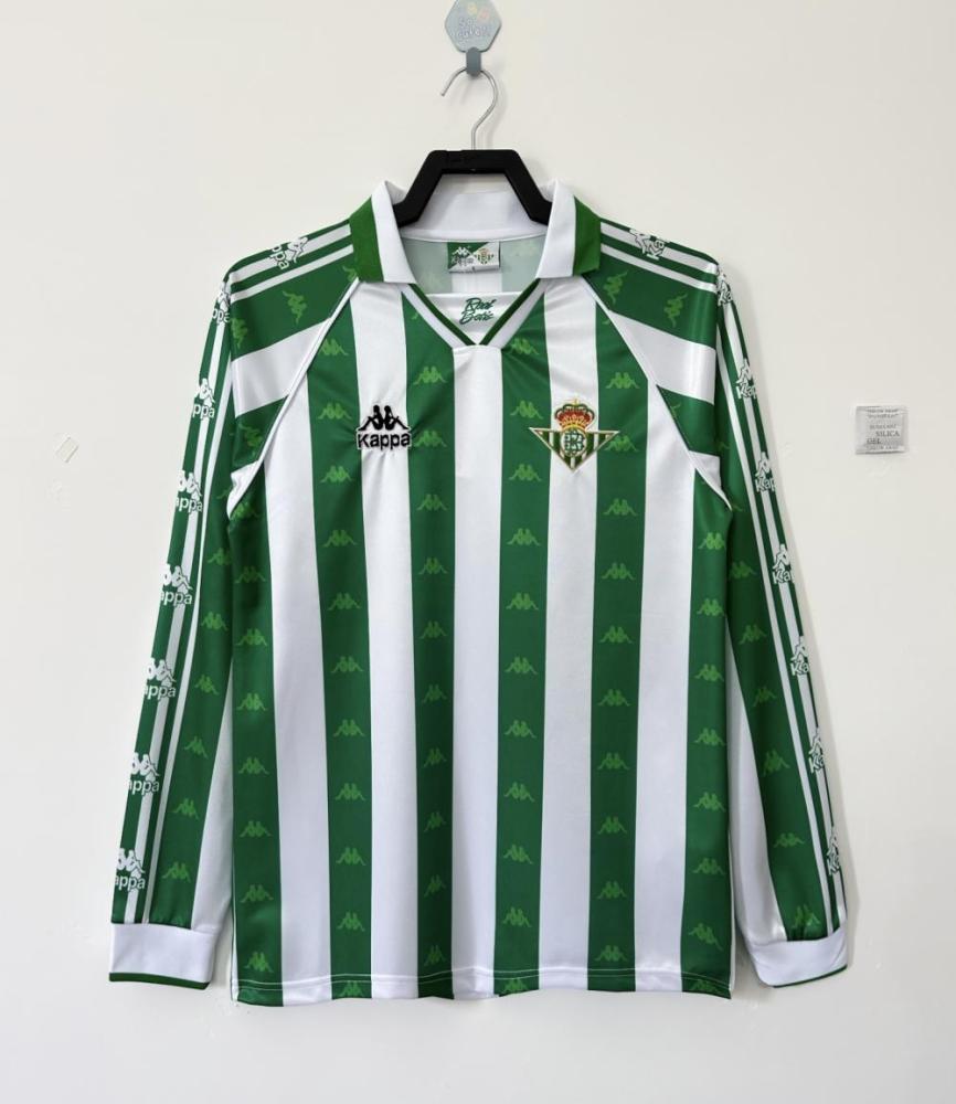 1995/1997 Retro Real Betis Home Football Jersey Long Sleeve 1:1 Thai Quality