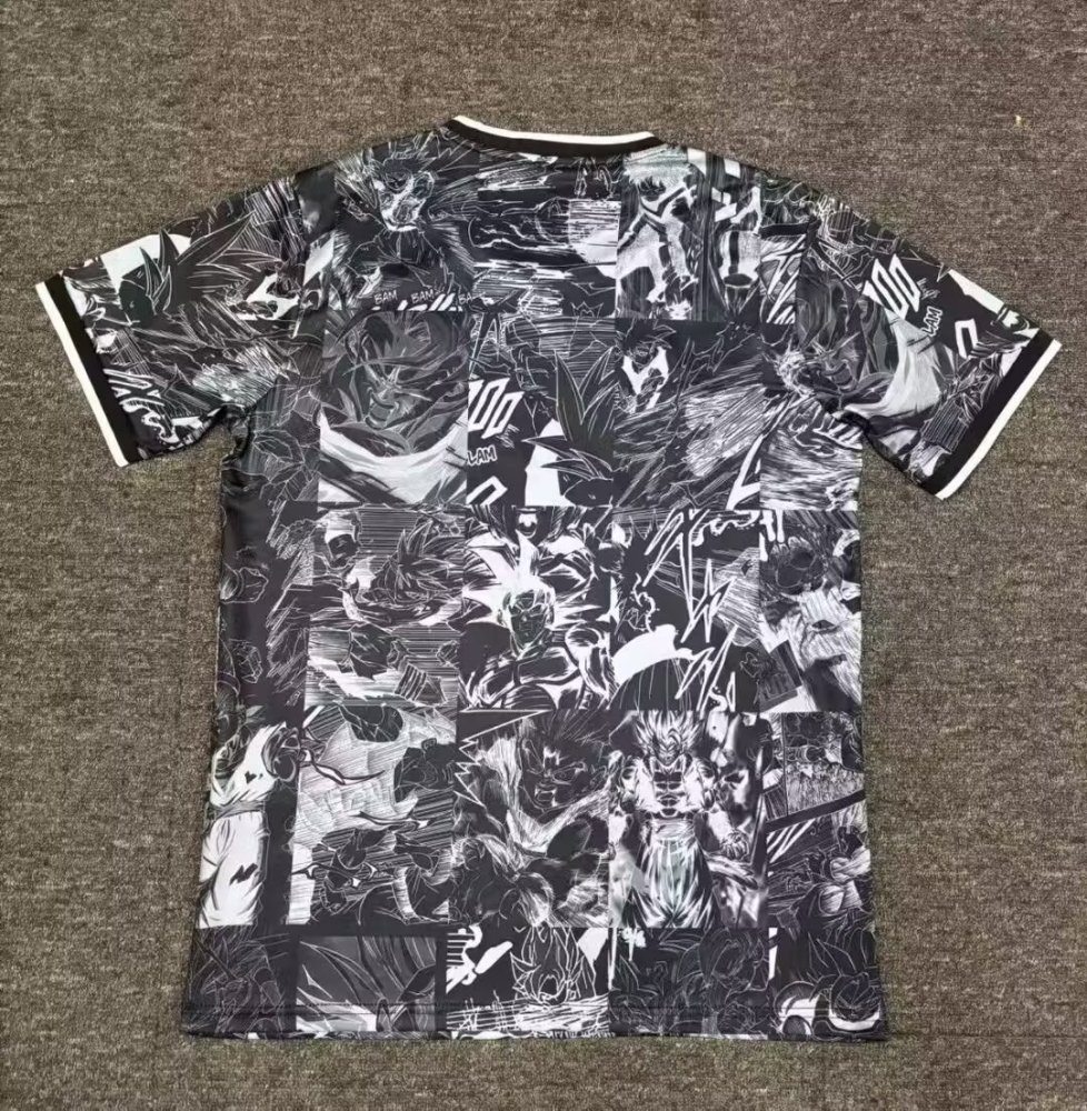 2025/2026 Japan White Saiyan Black Football Jersey 1:1 Thai quality