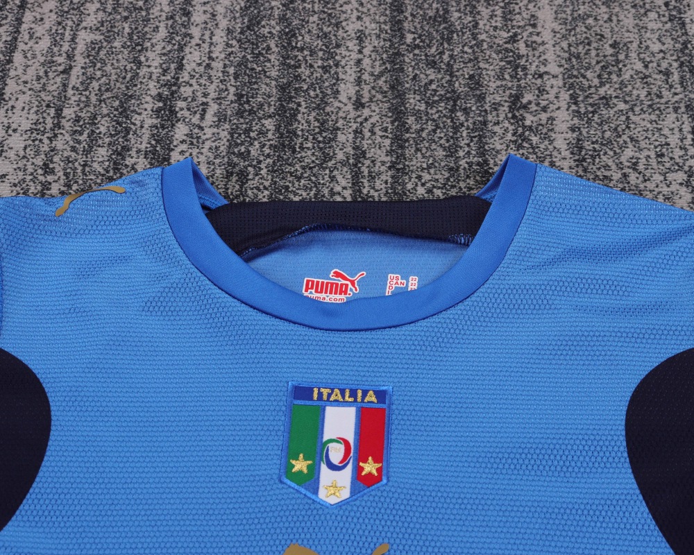 2006 Retro Italy Home Football Jersey 1:1 Thai Quality Kids Size