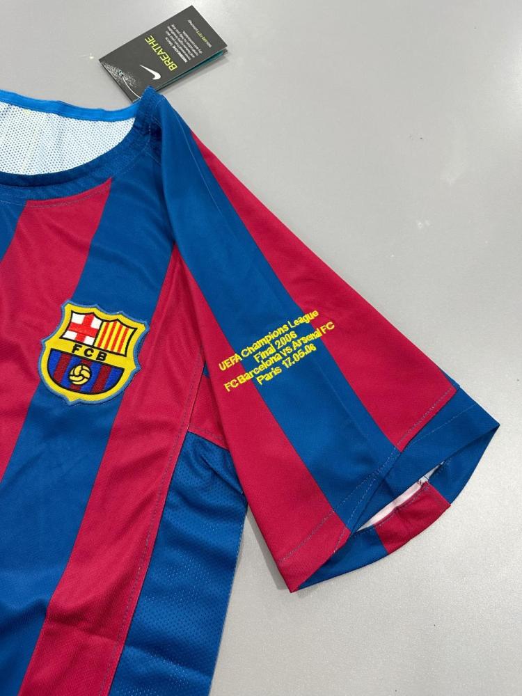 2005/2006 Retro Barcelona Home Football Shirt UEFA Champions League 1:1 Thai Quality