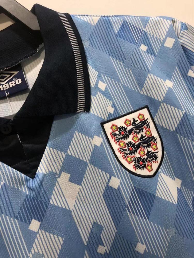1990 Retro England Third Away Soccer Jersey 1:1 Thai Quality