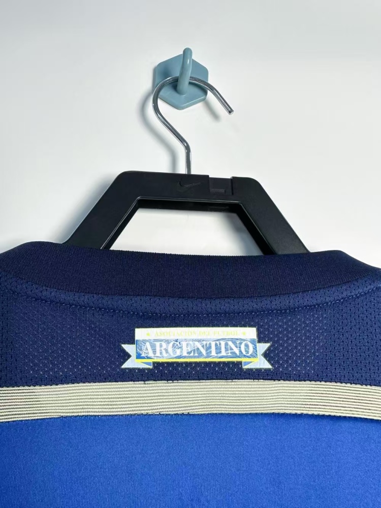 2014 Retro Long Sleeve Argentina National Team Away Jersey 1:1 Thai Quality