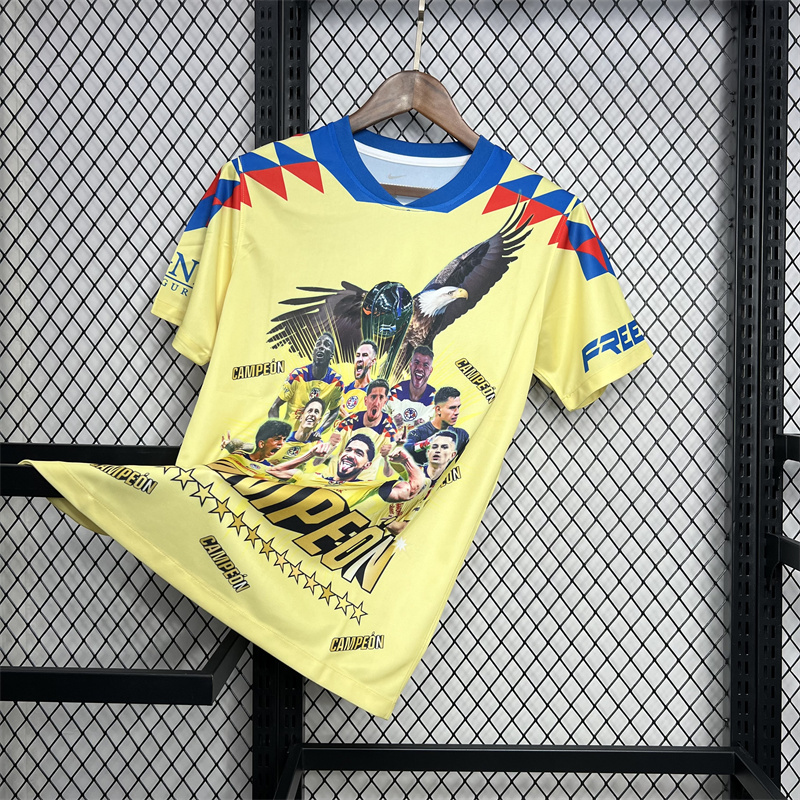 2024/2025 Club América Champions Yellow Commemorative Edition Jersey 1:1 Thai Quality