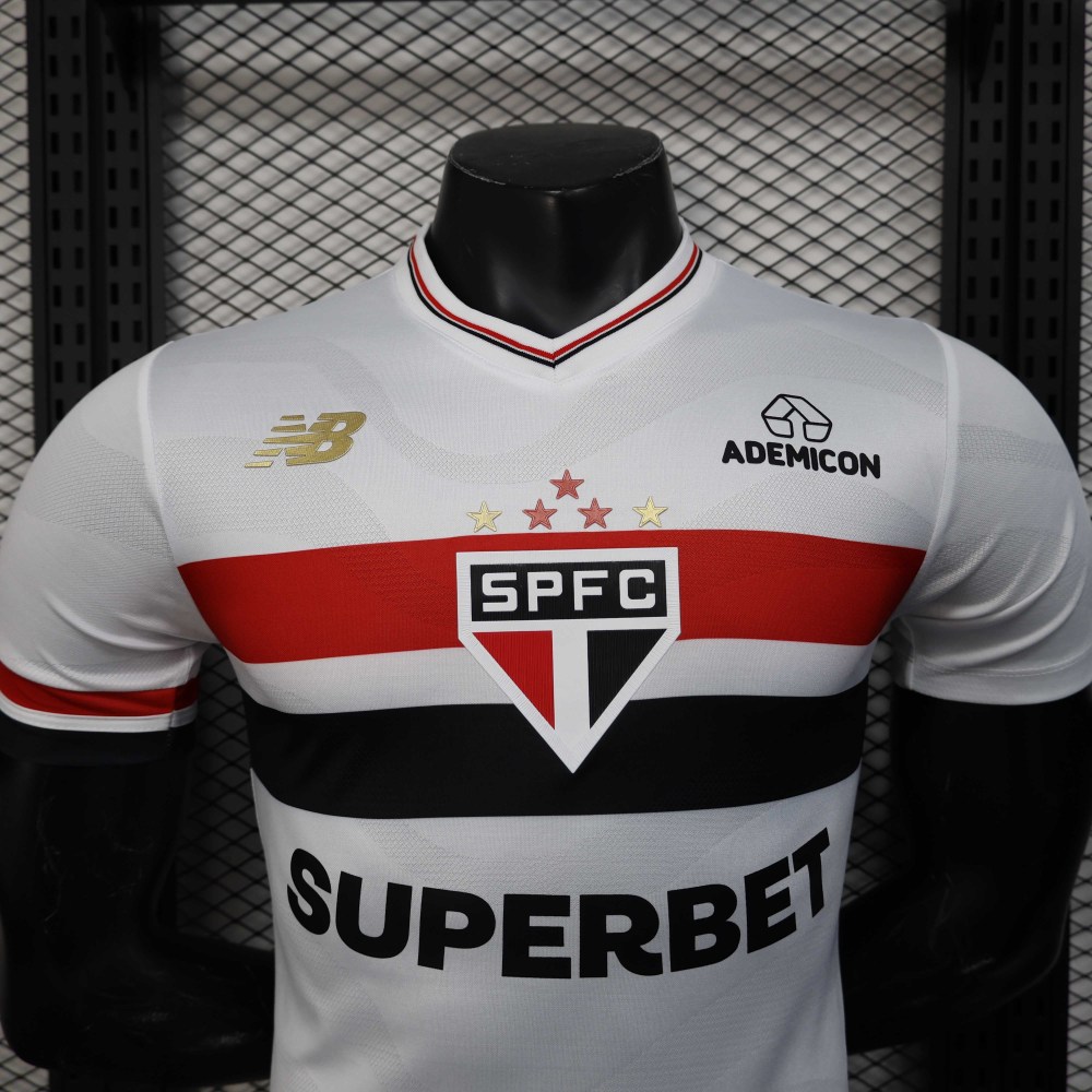 2025/2026 Player Version São Paulo Home Football Jersey 1:1 Thai Quality