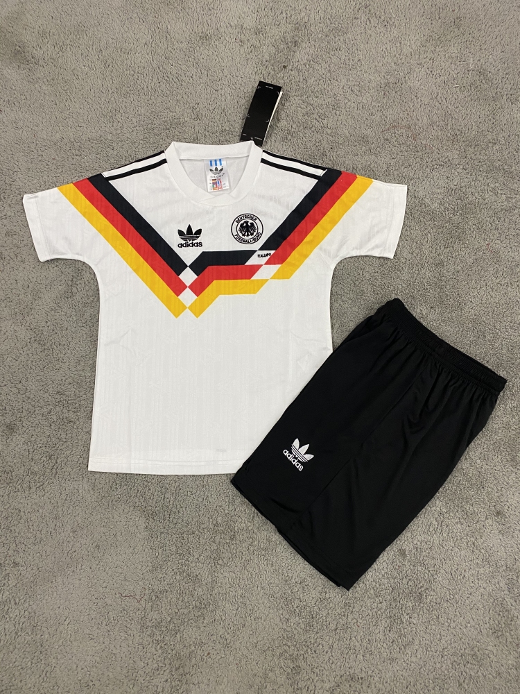 1990 Retro Germany Home Football Shirt 1:1 Thai Quality Kids Size