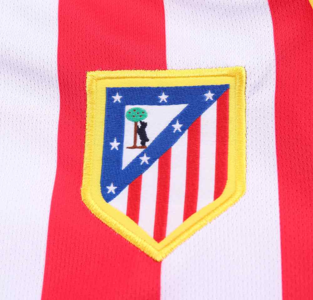 2004-2005 Retro Long Sleeve Atletico Madrid Home Football Jersey 1:1 Thai Quality Kids Size
