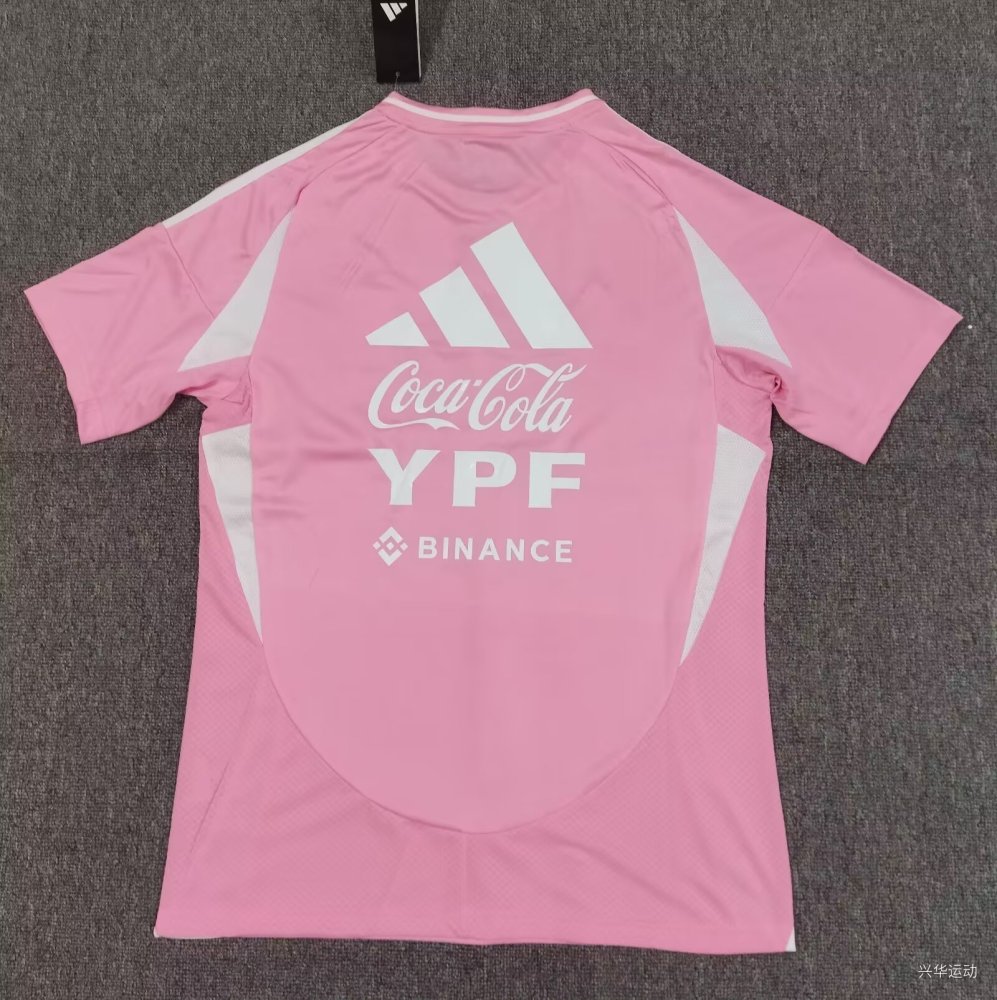 2025/2026 Argentina Training Suit Pink Football Shirt 1:1 Thai Quality