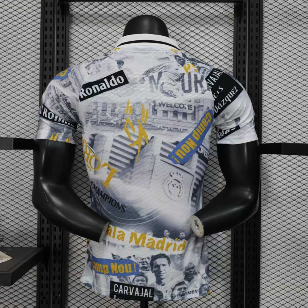 2025/2026 Player Version Real Madrid Champions League Highlights Football Jersey 1:1 Thai quality