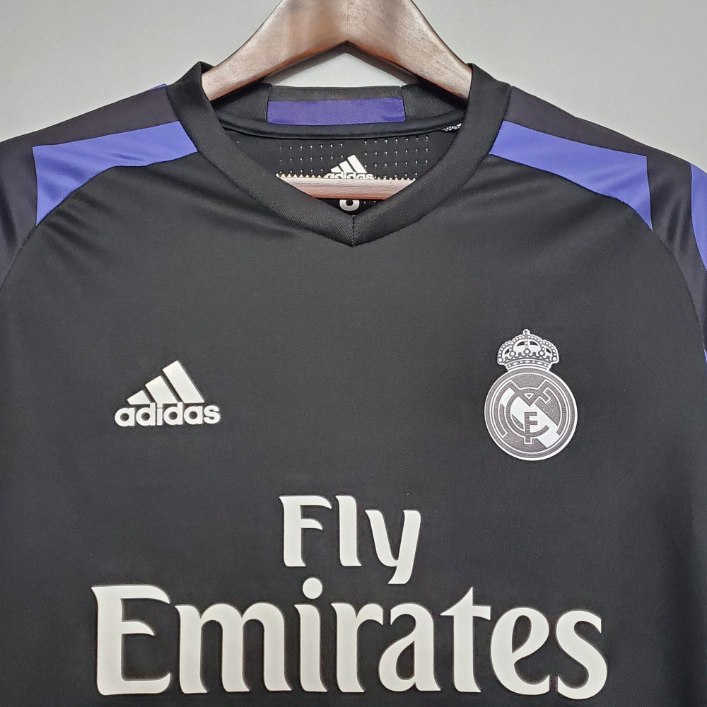 2016/2017 Retro Long Sleeve Real Madrid Third Away 1:1 Thai Quality