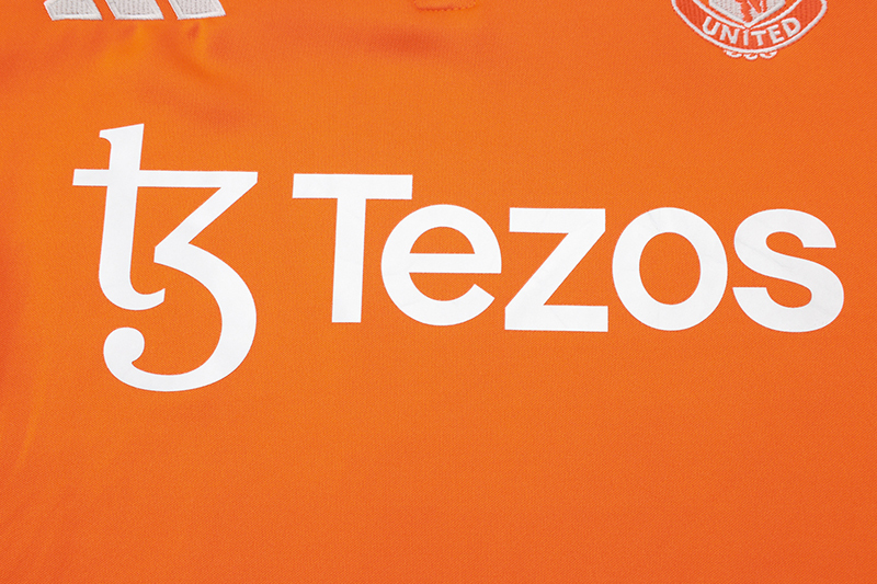 2024/2025 Manchester United Half-Pull Training Suit Orange Football Shirt 1:1 Thai Quality Set