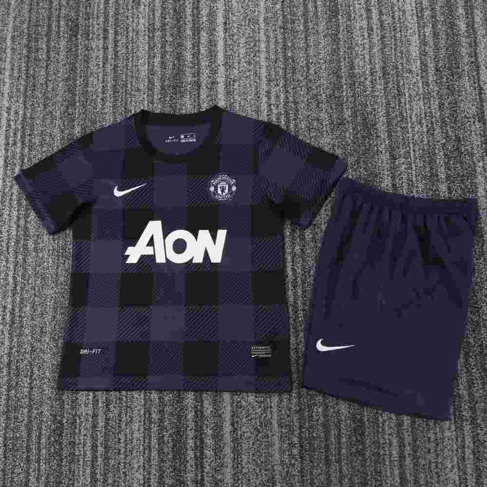 2013-2014 Retro Manchester United Away Football Shirt 1:1 Thai Quality Kids Size