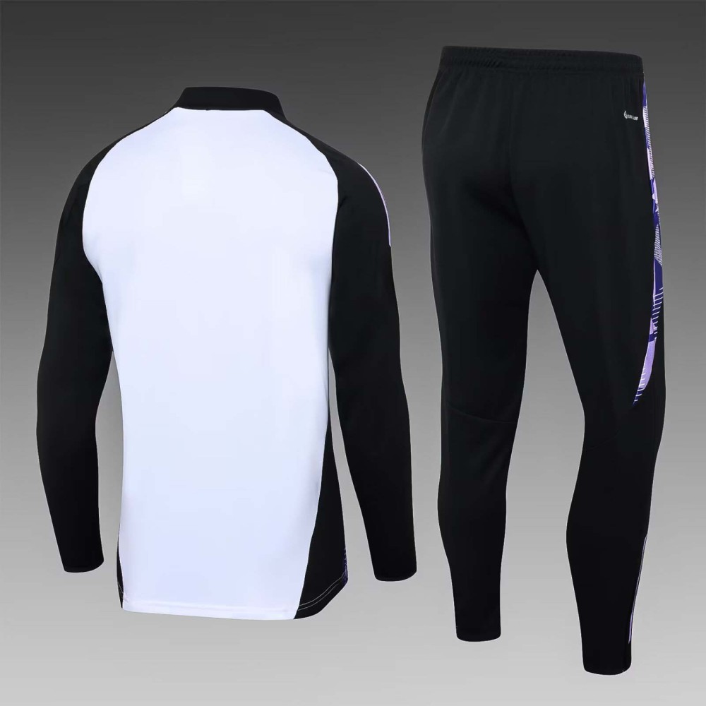2024/2025 Germany Half-Pull Training Suit White Jersey Set