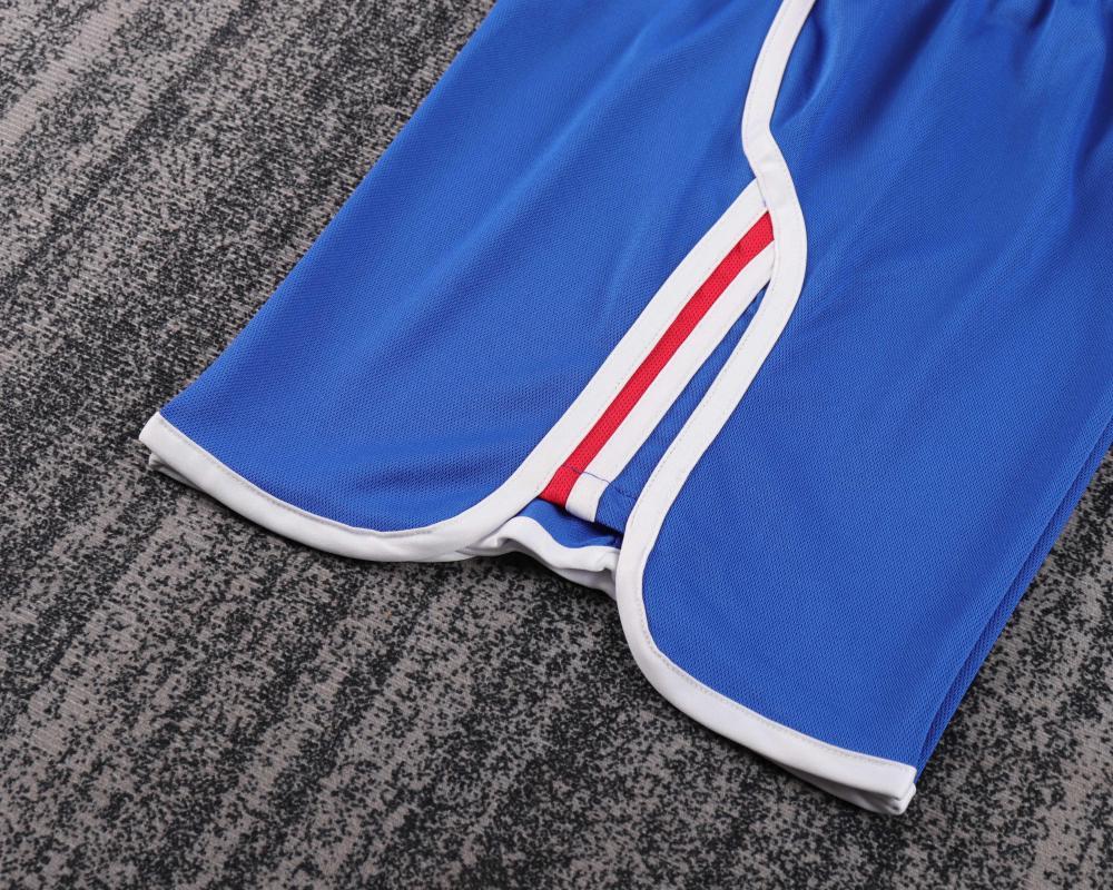 2000 Retro France Home Football Shirt 1:1 Thai Quality Kids Size