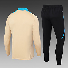 2024-2025 Argentina Half-Pull Training Suit Khaki Jersey Set