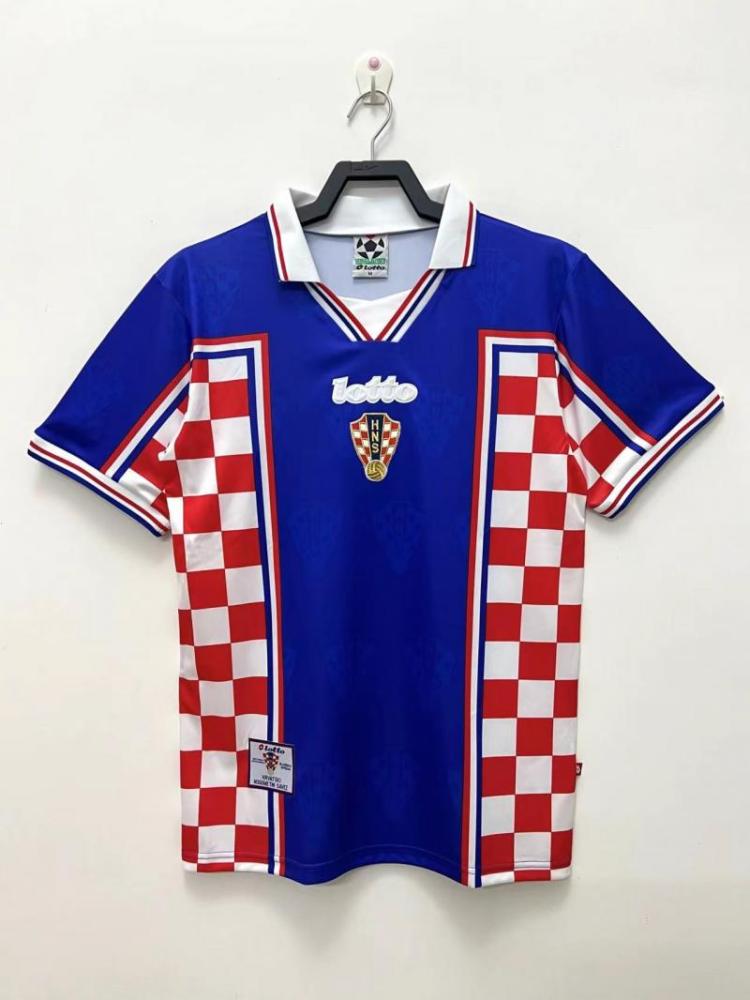1998 Retro Croatia National Team Away Football Shirt 1:1 Thai Quality