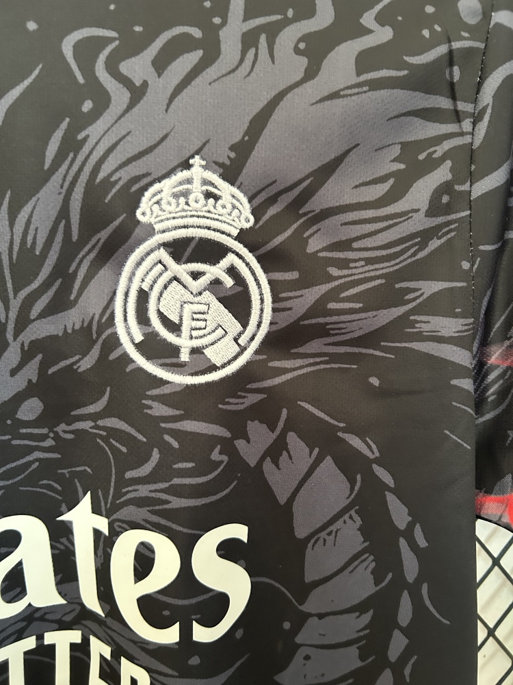 2025/2026 Real Madrid Dragon Black Special Edition Football Jersey 1:1 Thai Quality