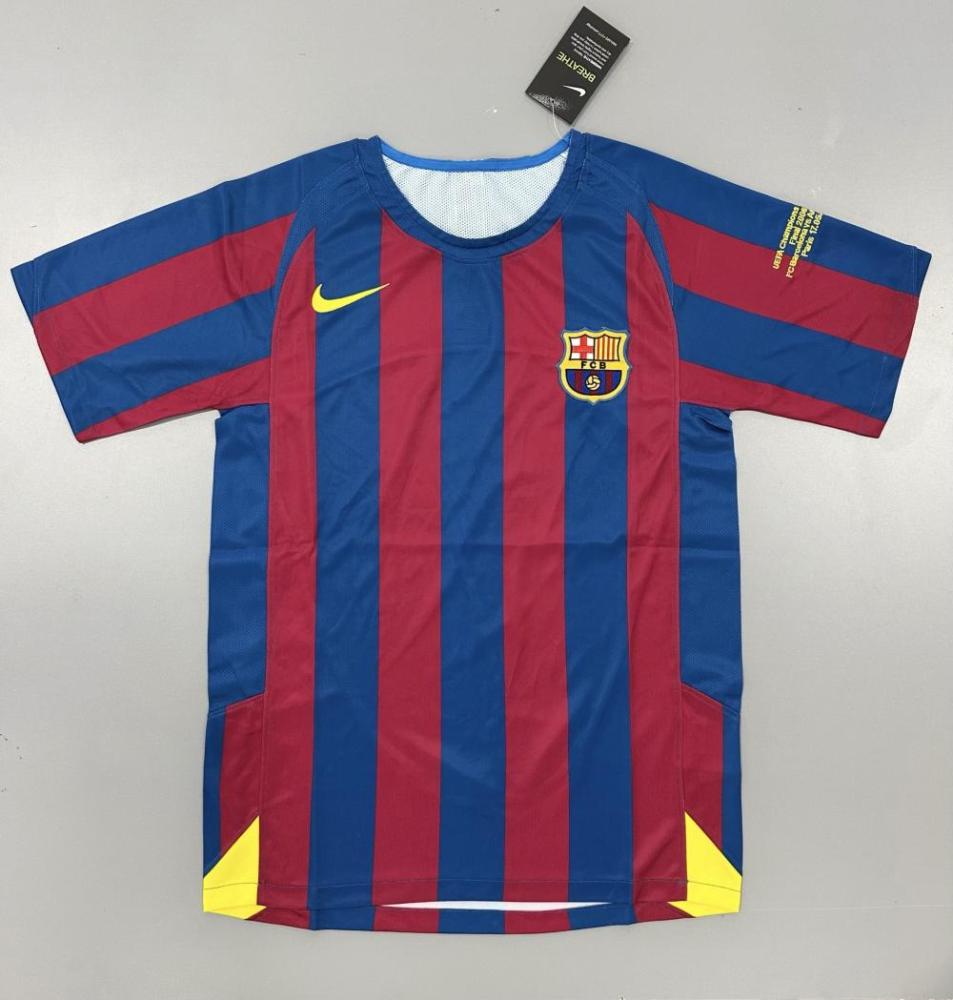 2005/2006 Retro Barcelona Home Football Shirt UEFA Champions League 1:1 Thai Quality