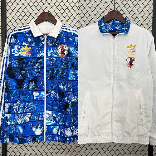 2024 Japan Reversible Windbreaker (blue) Soccer Jersey 1:1 Thai Quality