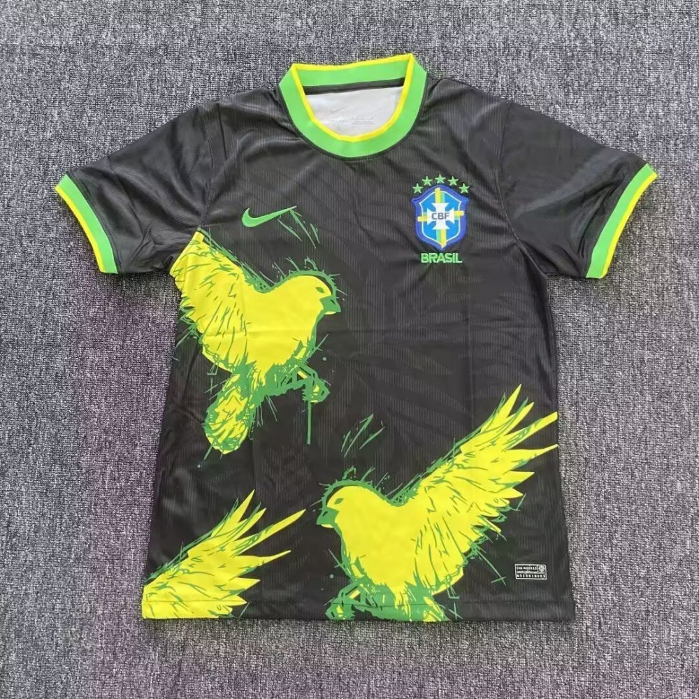2025/2026 Brazil Birdie Black Football Shirt 1:1 Thai Quality