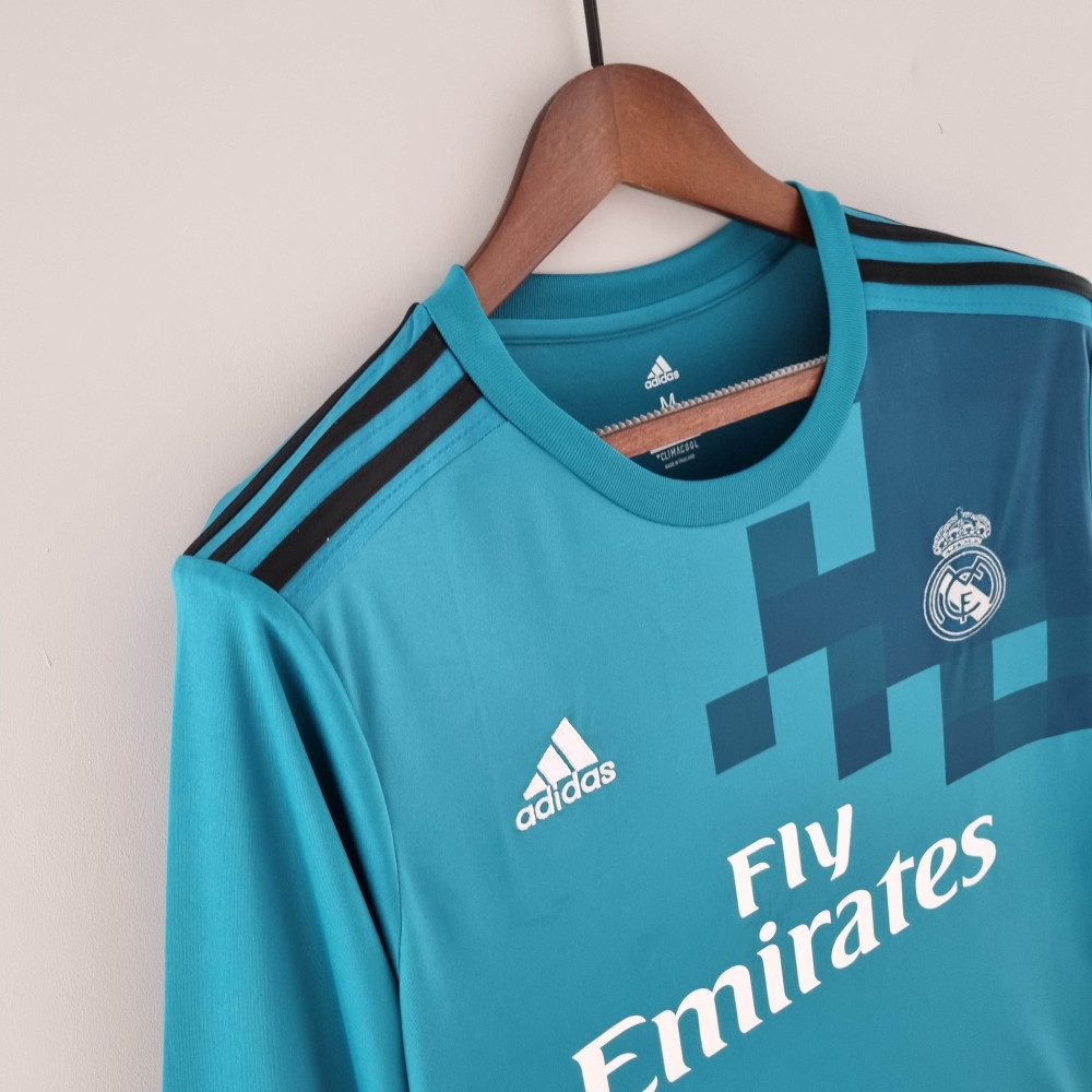 2017/2018 Retro Long Sleeve Real Madrid Third Away 1:1 Thai Quality