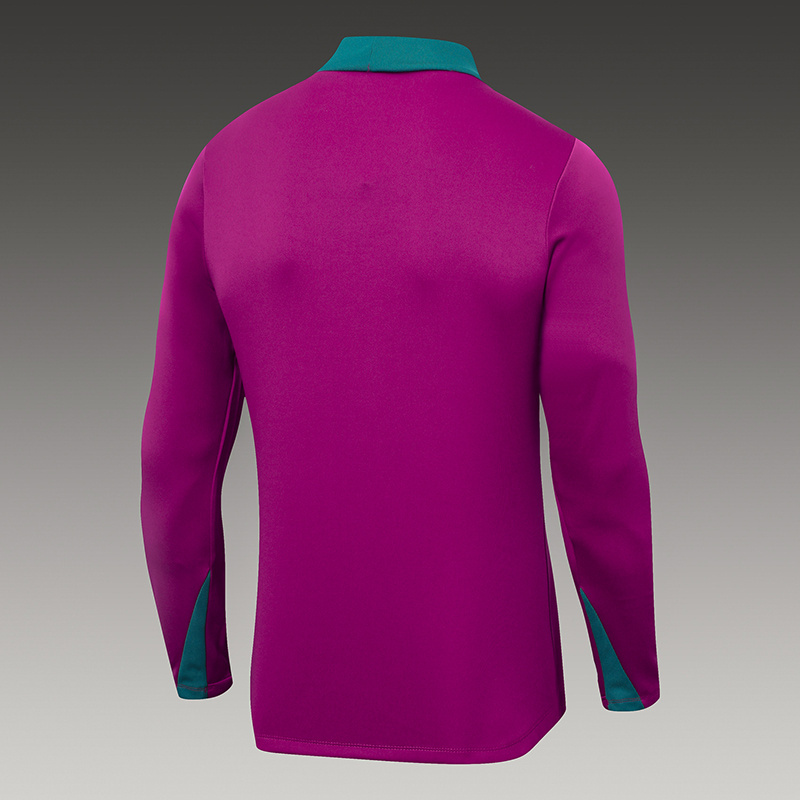 2024/2025 Psg Paris Saint-Germain Half-Pull Training Suit Rose Red Set