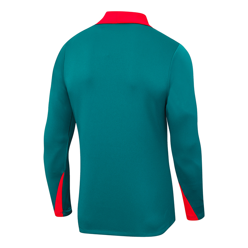 2024-2025 Liverpool Half-Pull Training Suit Green Jersey 1:1 Thai Quality Set