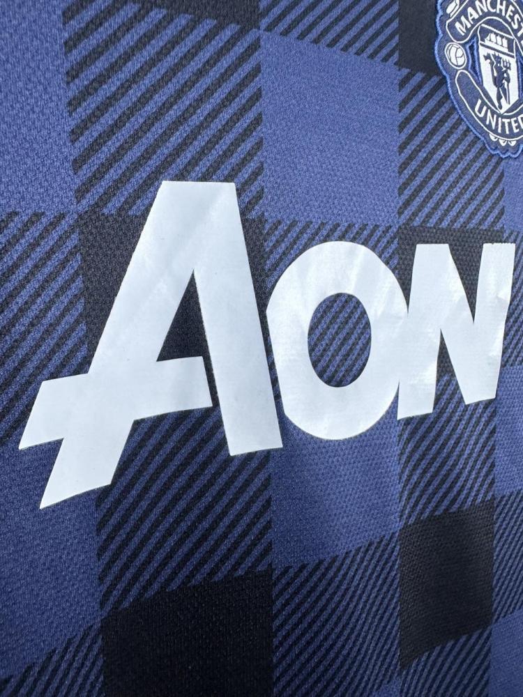 2013/2014 Retro Long Sleeve Manchester United Away Football Shirt 1:1 Thai Quality
