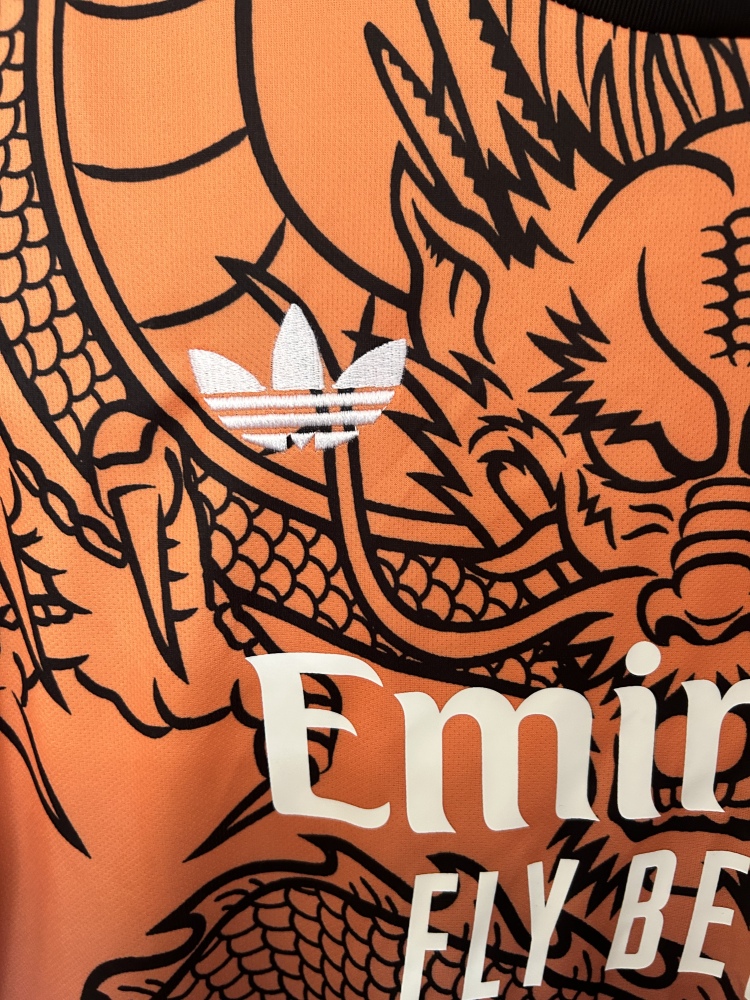 2025/2026 Real Madrid Dragon Orange Special Edition Football Jersey 1:1 Thai Quality