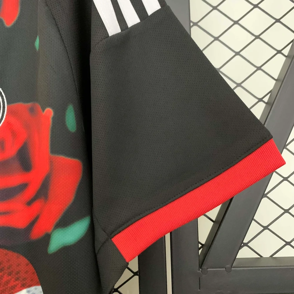 2025/2026 Real Madrid Red Rose Special Edition Football Jersey 1:1 Thai Quality