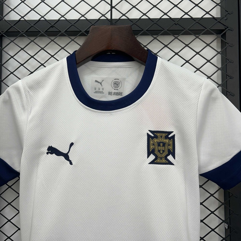 2025/2026 Portugal Training clothes white Football Jersey 1:1 Thai Quality Kids Size