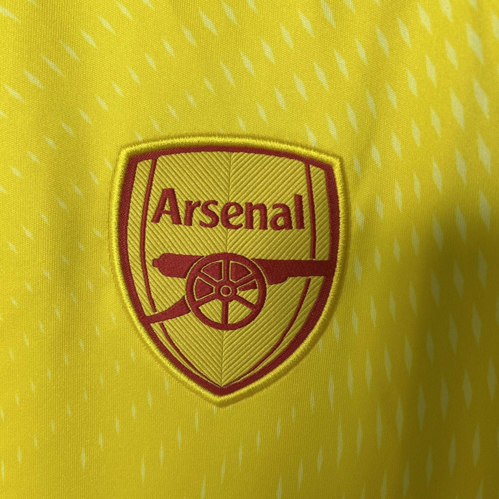 2025/2026 Arsenal Goalie Yellow Football Jersey 1:1 Thai Quality