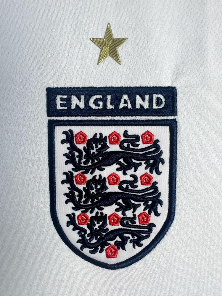 2006 Retro Long Sleeve England Home Soccer Jersey 1:1 Thai Quality